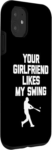 Miniatura 9 de iPhone 1212 Pro Your Girlfriend Likes My Swing - Divertida funda de béisbol
