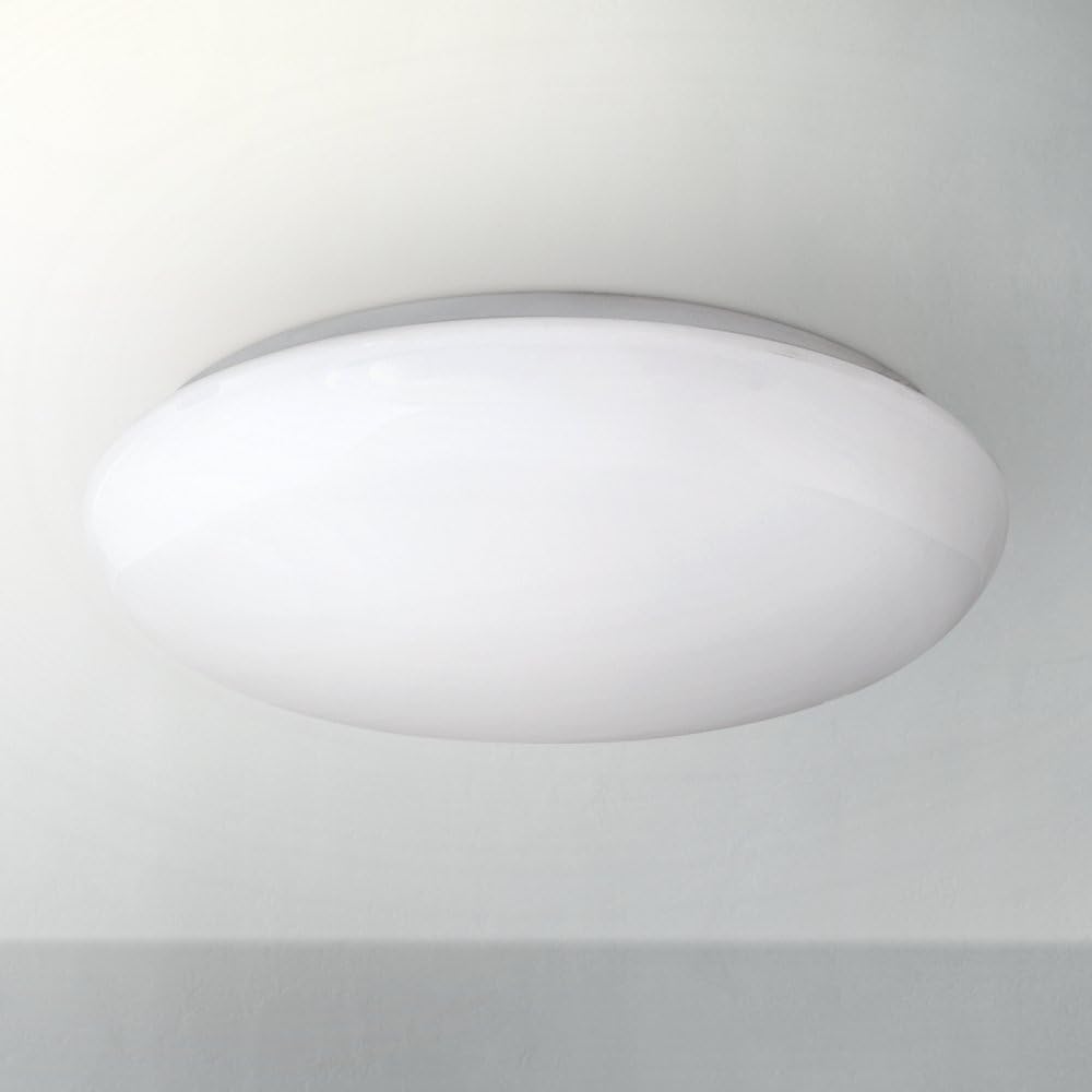Transitional 19" White Dome LED Ceiling Light for Indoor Use