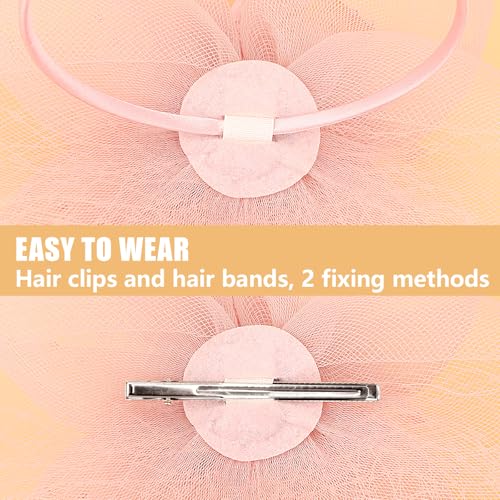 Image of DRESHOW Women Fascinator Hats Tea Party Hat Vintage Pillbox Hat Headband for Cocktail