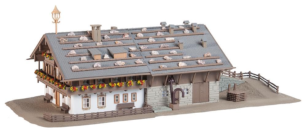 Faller - Modélisme - Grande Ferme Alpine+Grange, F232199