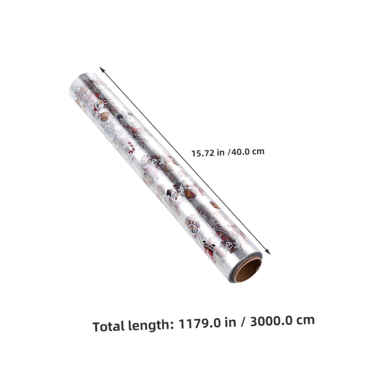 HOMSFOU 2rolle Transparente Geschenkpapierrollen für Blumensträuße Cellophanpapier zum Verpacken von Geschenkkörben und Leckereien Strapazierfähiges Material für Weihnachtsdekorationen