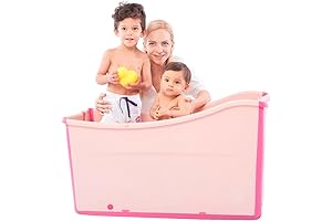 Extra Spacious Foldable Bathtub, Your Little One's Portable Haven