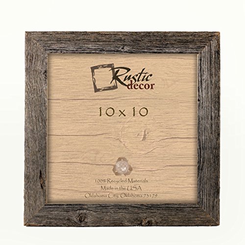 10x10-1.5" Standard Reclaimed Rustic Barn Wood Wall Frame