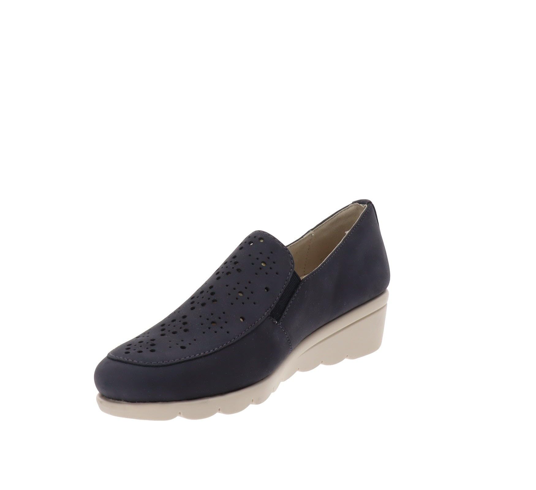 Valleverde VS10332A Mocassino Sneakers Donna Zeppa Pelle Blu
