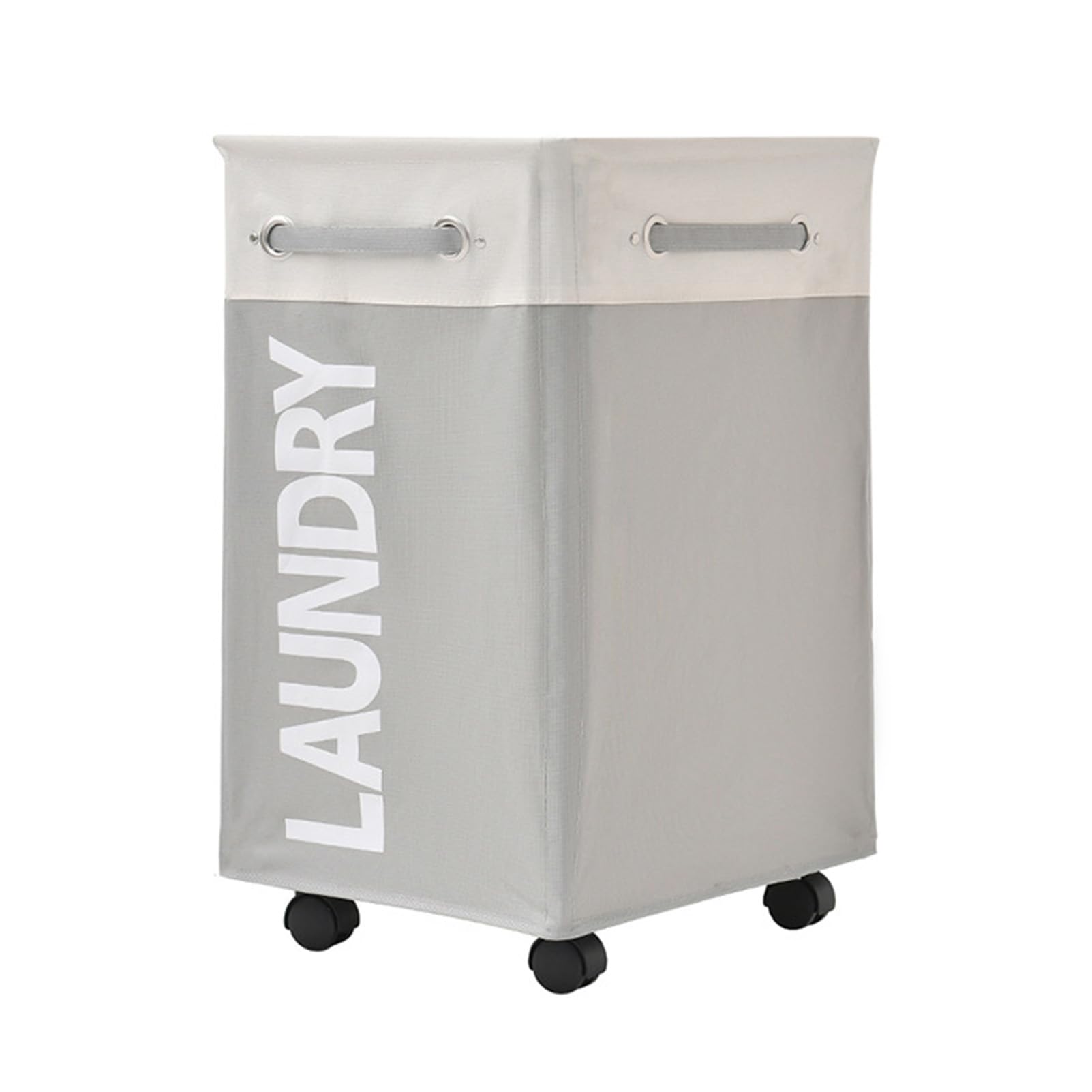 Home Bathroom Laundry Basket, Large Capacity Storage Basket, Waterproof Dirty Clothes Basket, Foldable Dirty Clothes Basket with Wheels