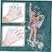 DINHEAROM 1pair Adjustable Webbed Swimming Gloves Silicone Swim Paddles for Adults for Water Fitness Training and Comfortable Design for Enhanced Performance