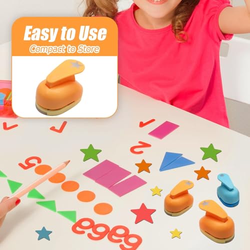 Image of 101 Pcs Stamp Puncher and Origami Paper, Postage Stamp Punch, Paper Punch Tool Set for DIY Scrapbooking and Craft Projects (yellow)