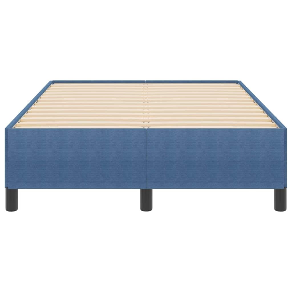 Tkanina sztruksowa nowoczesny design Box Spring Niebieski 120 x 200 cm