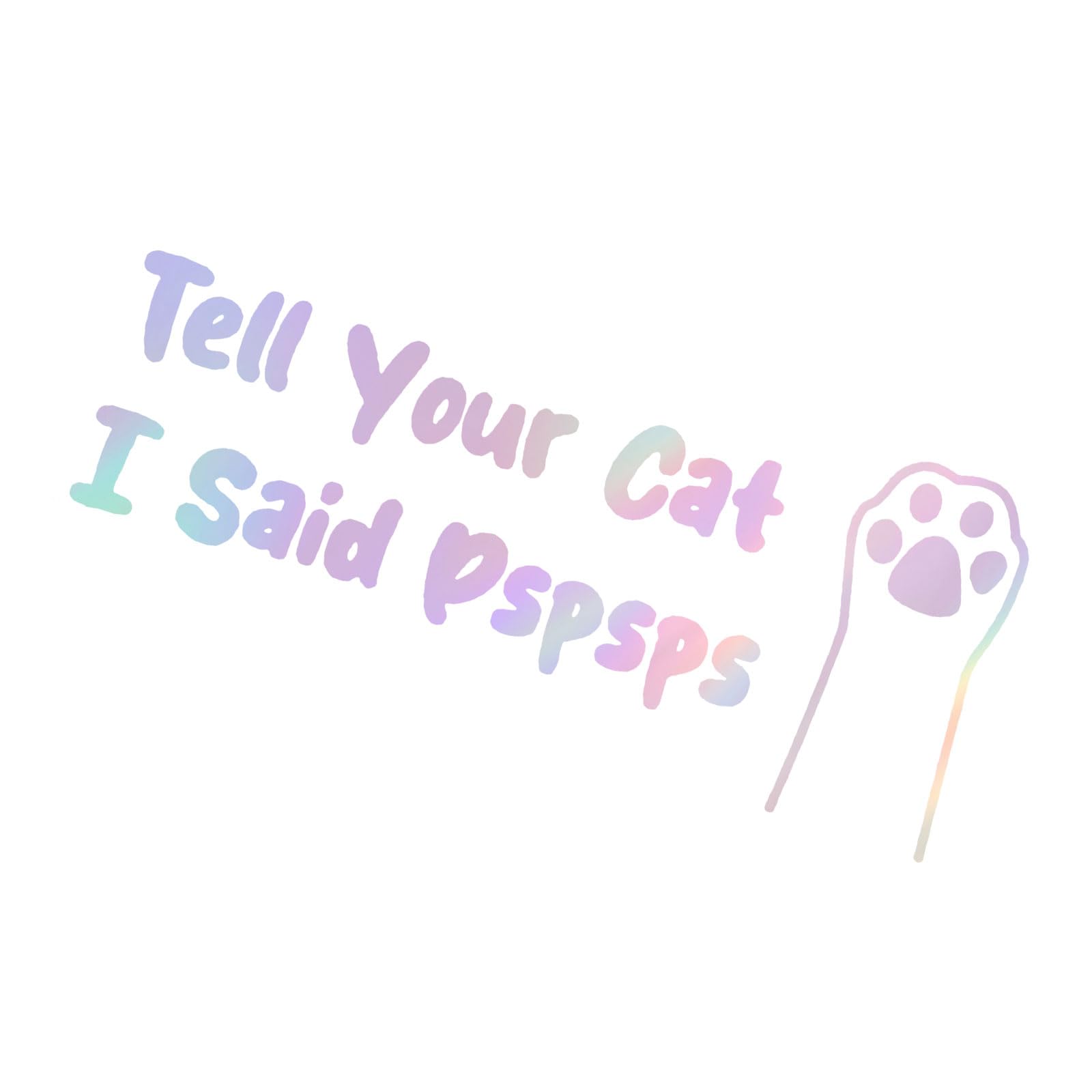 Adhesive Cats Paws Decal, Removable Smooth Surfaces Indoor Outdoor Bike Decal