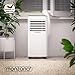 MONZANA® lokale Klimaanlage MZKA2600 WIFI App Mobil Fensterabdichtung Abluftschlauch 9000BTU 4in1 1000W 30qm Fernbedienung Luftentfeuchter Klimagerät