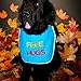 Dog slobber bib - 2 coloured 'FREE HUGS' - personalize your own | custom bespoke made | dog bandana & scarf | unique professional hand made - Waterproof backing material - high quality towel