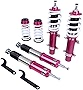 Godspeed MSS0900-B compatible with Volkswagen Jetta (A4) 1999-04 MonoSS Coilovers (49MM Front Axle Clamp) Suspension Lowering Kit