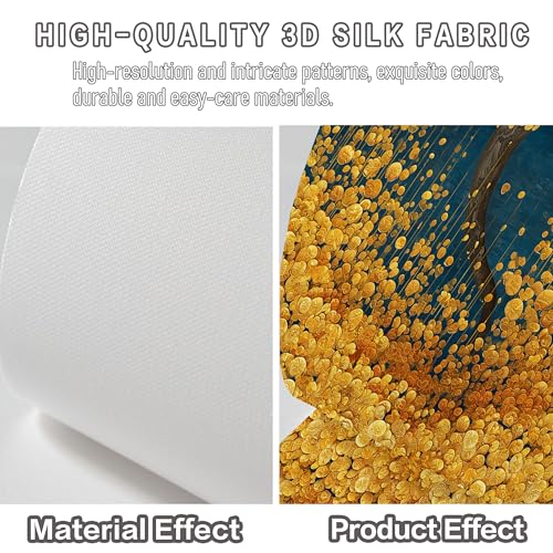 Papier peint feuilles luxueuses or et bleu décoration murale premium grand format - 6