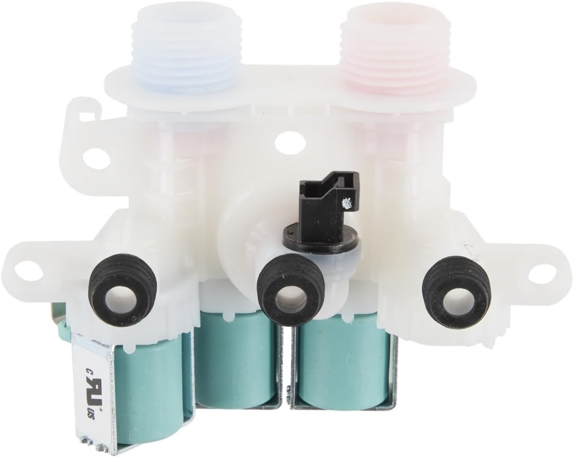 Whirlpool W11220230 Genuine OEM Washer Water Inlet Valve Assembly Replacement Part - Replaces W10632527, W10758829, W10853296, and W11096268