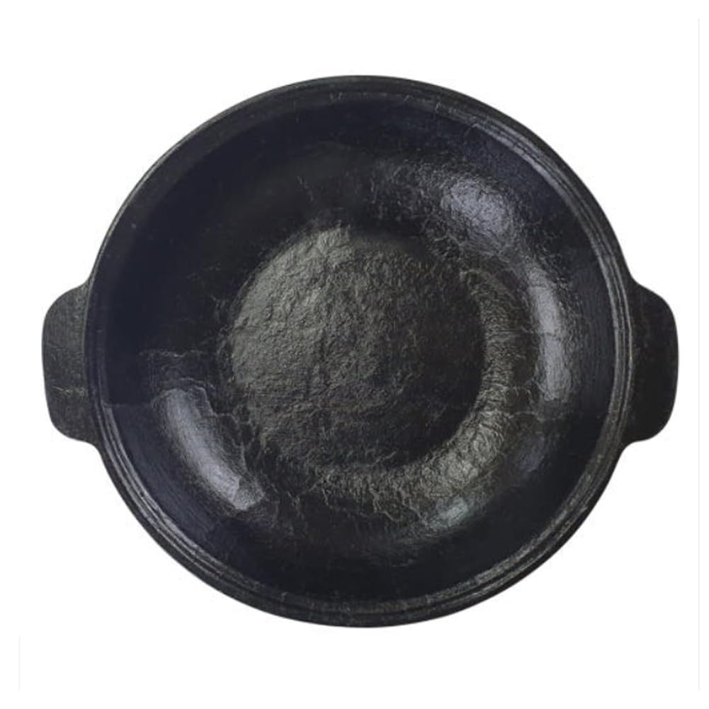 It likes Handmade Korean traditional thick cast iron compatible deep stew pot shabu-shabu IH pan grill