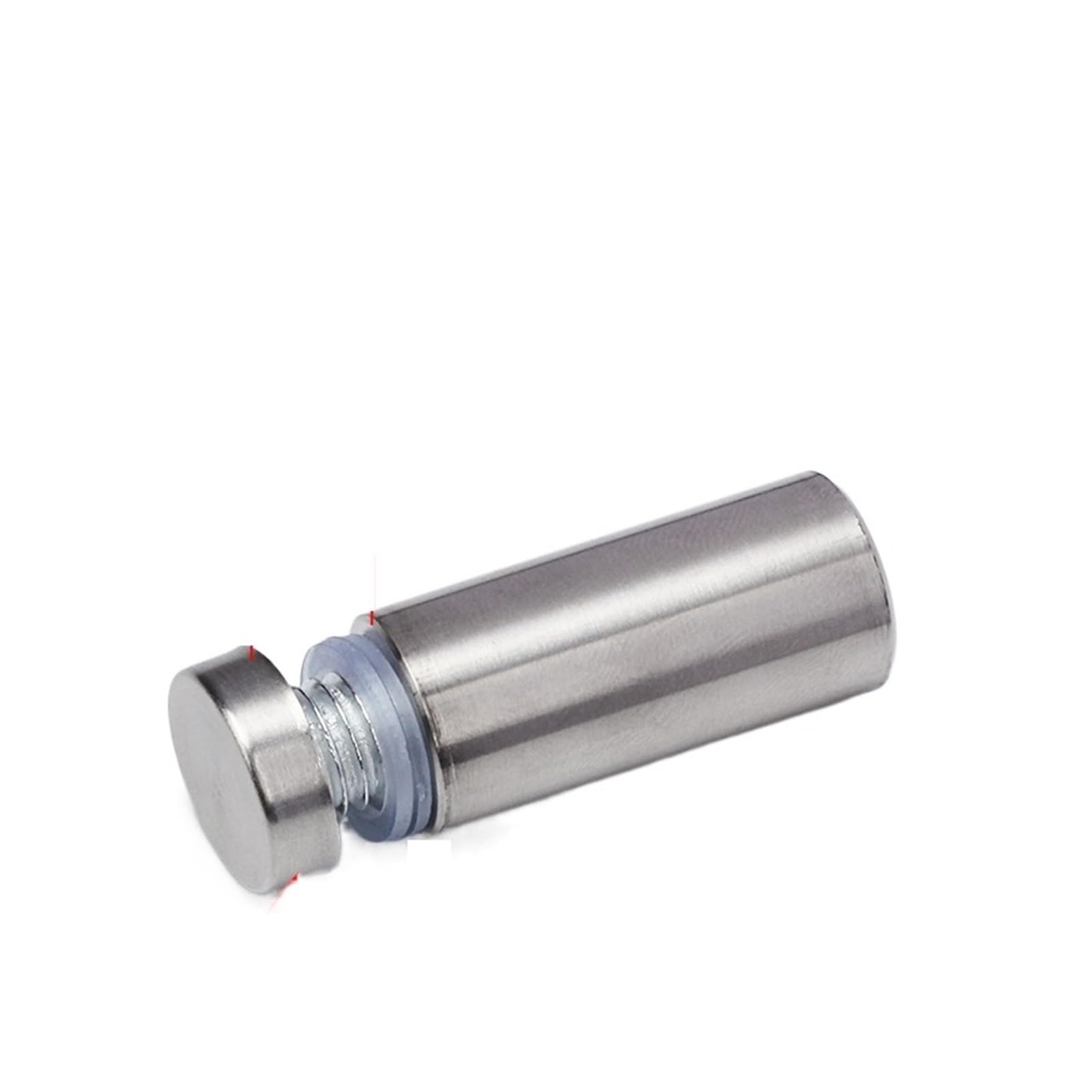 Tornillo de fijación para vidrio, 10 Uds. Tornillos separadores de carteles publicitarios acero inoxidable 16mm soportes pared vidrio acrílico(16x100mm)