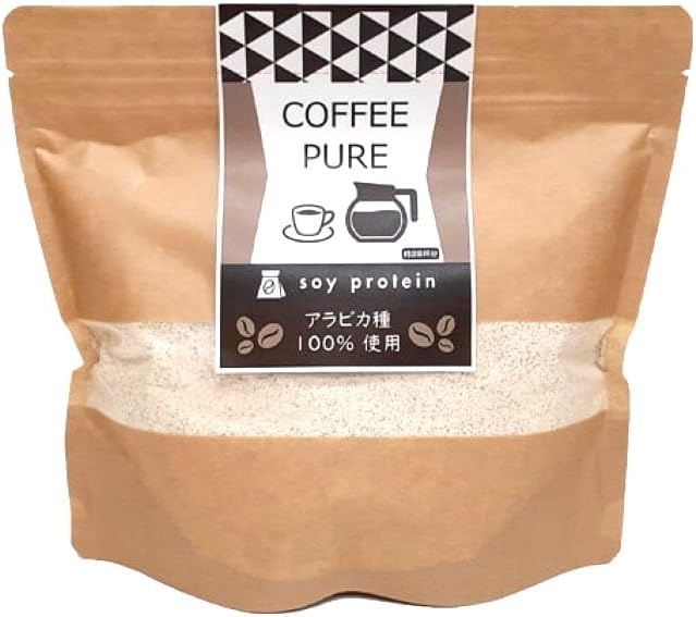 COFFEE PURE ソイプロテイン 人工甘味料不使用 500g プロテインパウダー