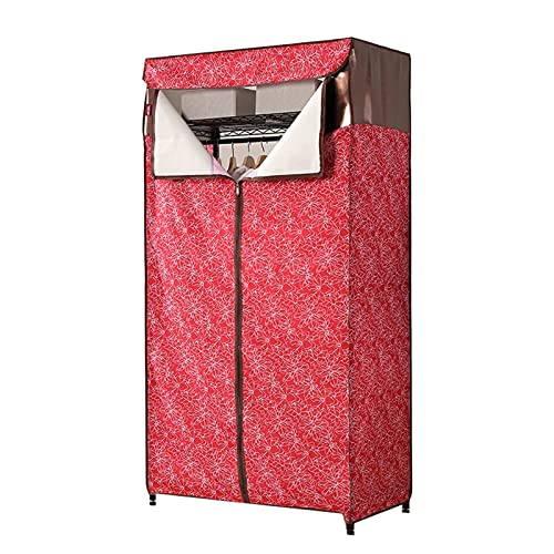 Wardrobe Organiser Locker Wardrobe Storage Dust-Proof Strong Load-Bearing Sturdy All Steel Reinforcement Storage Closet Used for Bedroom Rental Room (Color : 45X90X175cm C)