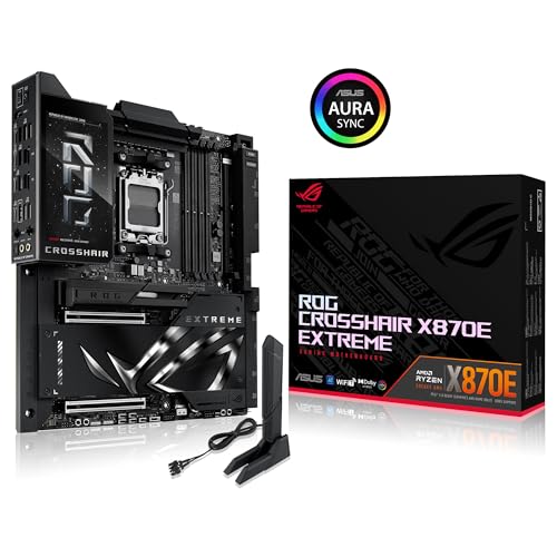 Image of ASUS ROG Crosshair X870E Extreme Gaming Motherboard Socket AMD AM5 | Ryzen 9000, E-ATX, 3X PCIe 5.0, 2X PCIe 4.0, DDR 5 Memory, WiFi 7, AI Overclocking, PCIe Q-Release, Aura Sync