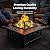 Ciays 34 inch Fire Pit 3-in-1 Multipurpose Outdoor Fire Pit Table with Spark Screen, 22-inch Fire Poker, Rain Cover for Camping, Backyard, Patio, CIFP01B