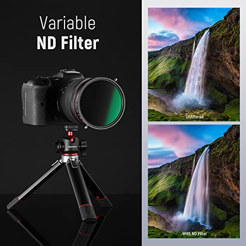 Image of NEEWER 2 in 1 43mm Variable ND Filter ND2-ND32&CPL Filter(Circular Polarizer Filter) No X Cross /30 Layer Nano Coated /HD Optical Glass /Ultra Slim Aluminum Alloy Frame /Water Repellent /Scratch Resistant