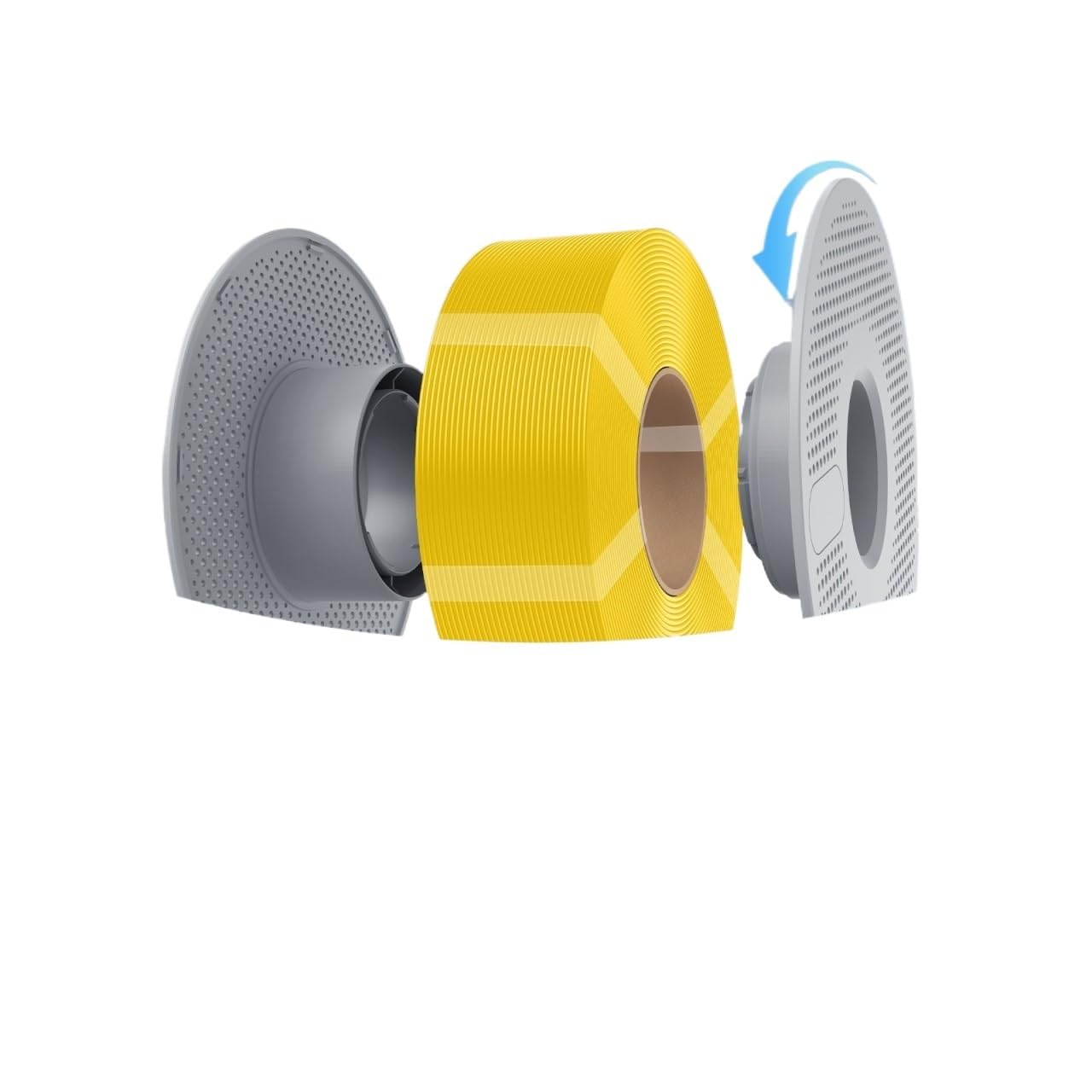 Compatible con filamento PETG genérico | Recambio 2×1kg sin carrete carrete 1.75mm(2 Gr)