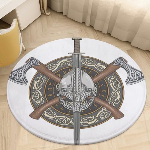 Tapis flanelle viking lavable en machine avec coussin de chaise intégré - 2