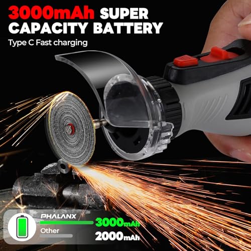 Image of Rotary Tool - 8V Cordless Rotary Tool w 2 Shield Attachments & Suitcase, 3.0Ah Battery Keyless Chuck 5-Speed Power Rotary Tools, 106 Rotary Tool Kit Accessories for Wood Grinding Cutting DIY Crafting