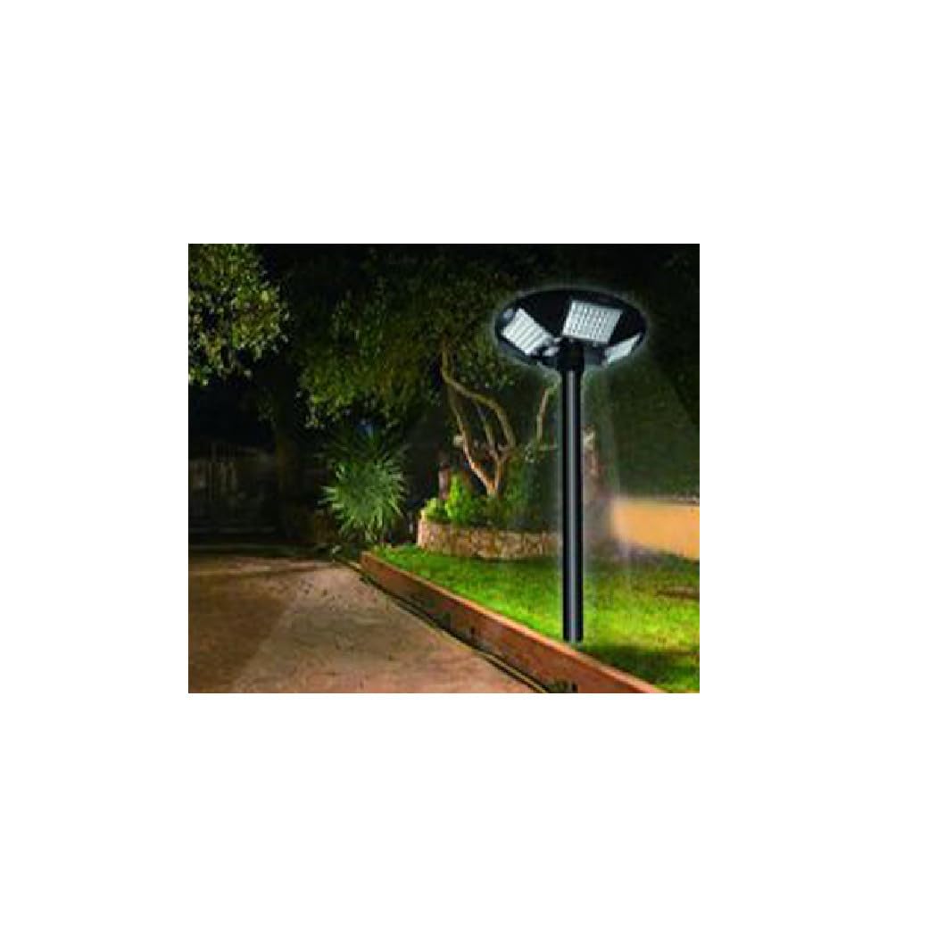 Trade Shop - Palo in Ferro per Lampione LED 3 Metri da Giardino Nero da Esterno Pt-gd-3n