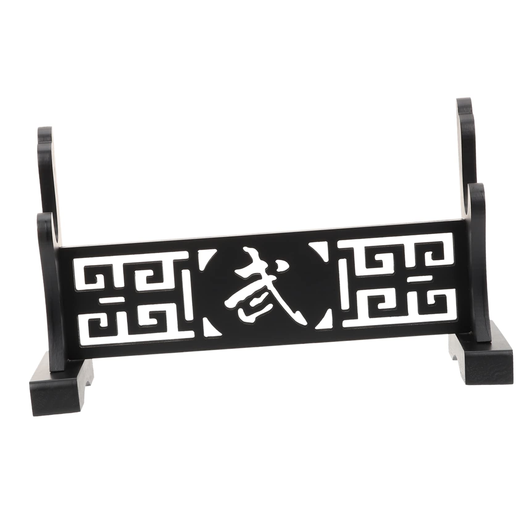 BESPORTBLE Wooden Holder Wand Display Holder Tabletop Holder Wood Stand Display Stand Japanese Holder Storage Holder Hollow Out Seat