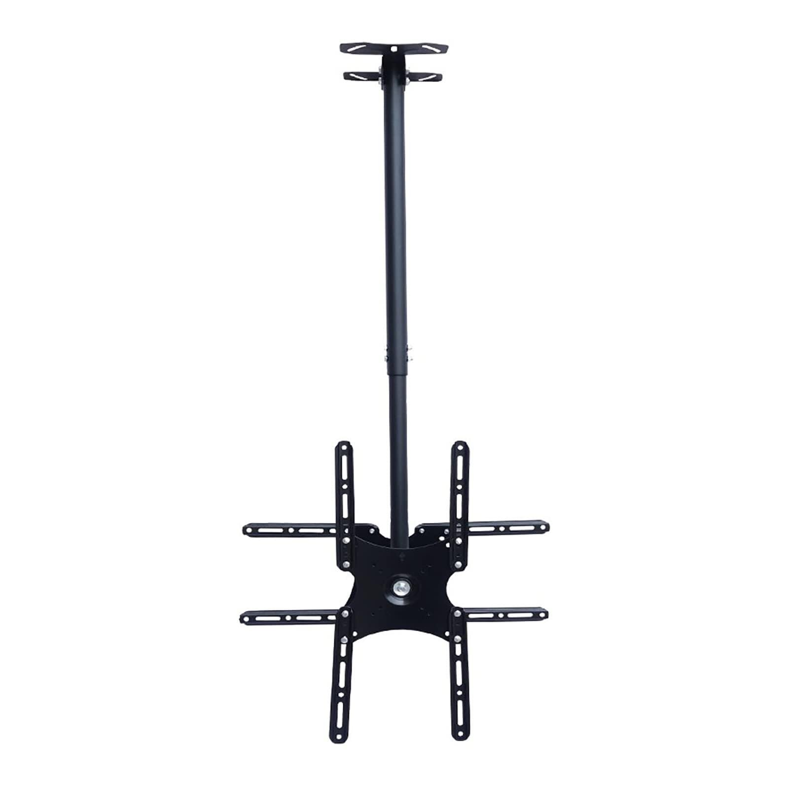 HPTHLY Tv Stand Tv Stand Dual Sided Ceiling Tv Mount Bracket, Full Motion 360° Rotation Tv Bracket Fits 32-75 Inch Flat Panel Televisions(One Color-4M)