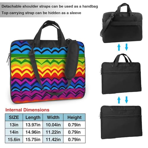 Maletín camiseta para portátil Rainbow Gay Pride 13 pulg miniatura 4