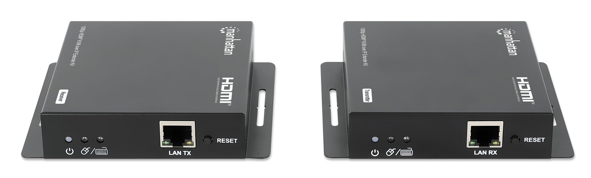 Manhattan 1080p Hdmi Kvm Over Ip Extender Set 1 Bis Zu 120m - KabeL-/adapterset - Digital/display/video (208413)
