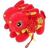 salutations du nouvel an - ce jouet de mascotte de lapin en peluche représente la richesse et. dans la nouvelle année, notre lapin du nouvel an, santé, richesse et récolte en 2023.