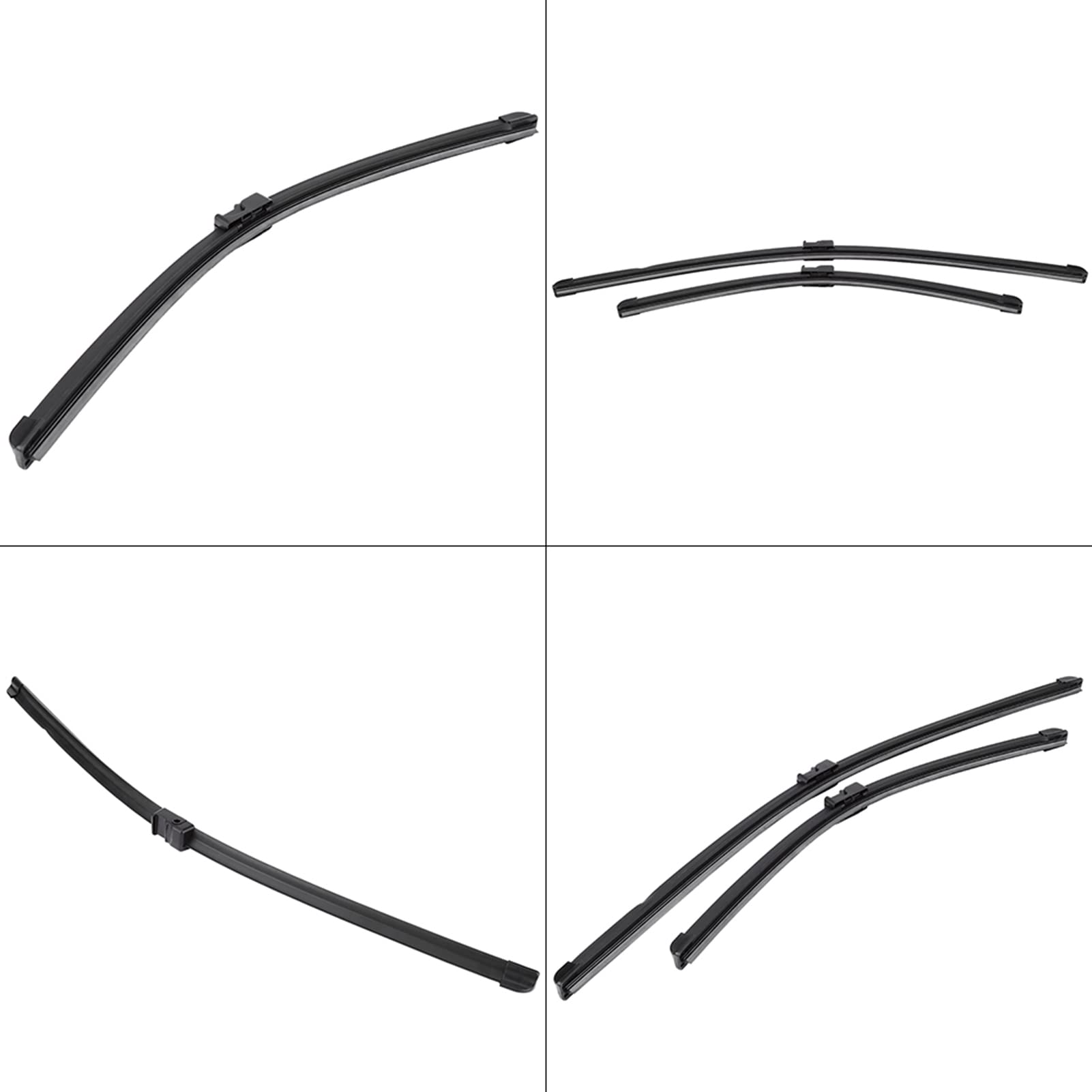 Juego de escobillas limpiaparabrisas Campo de mximo, limpieza y silenciosa escobillas limpiaparabrisas, lquido se adapta perfectamente a Focus C