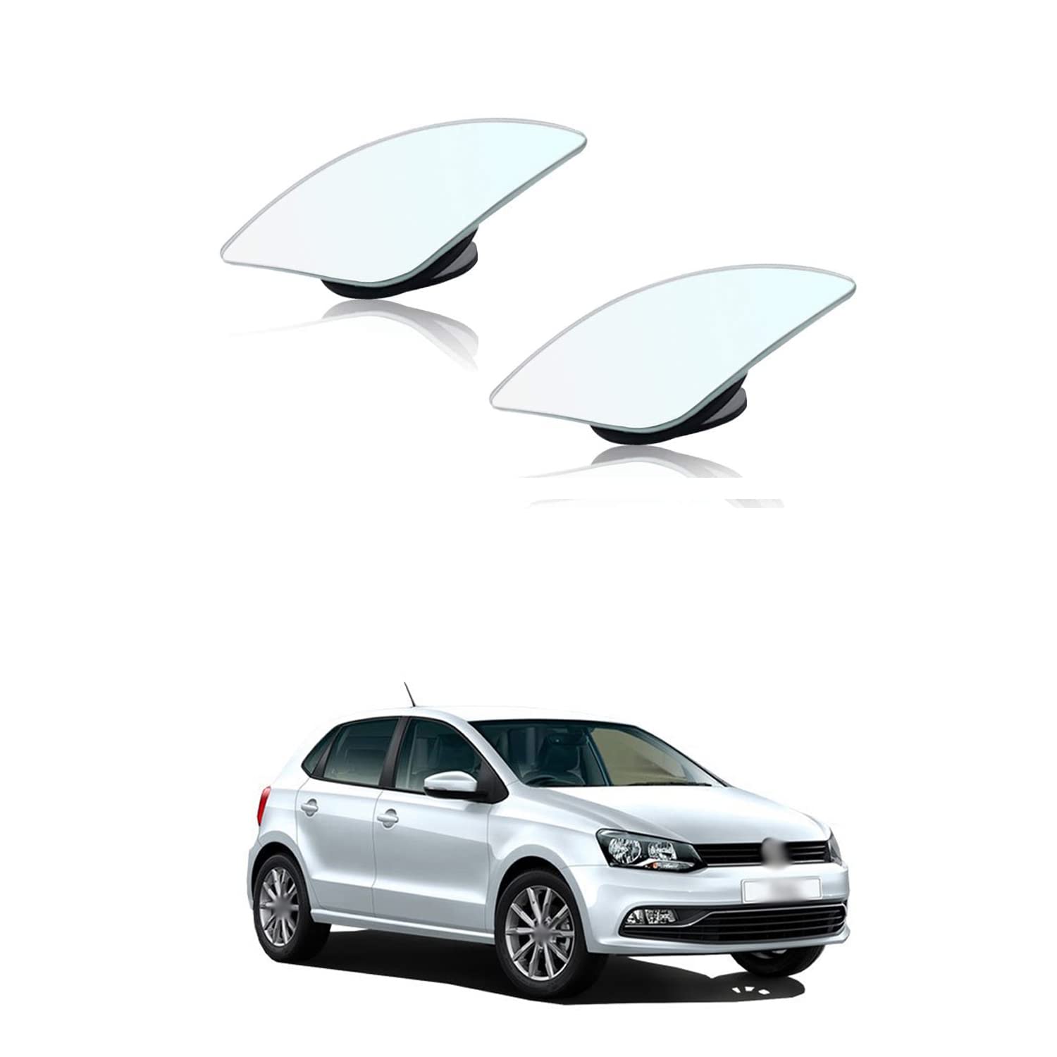 PRIKNIK New Blind Spot Mirrors Adjustable Car Mirror for Blind Side Door Mirrors Wide Angle Rear View Mirror Compatible with P-olo G-T