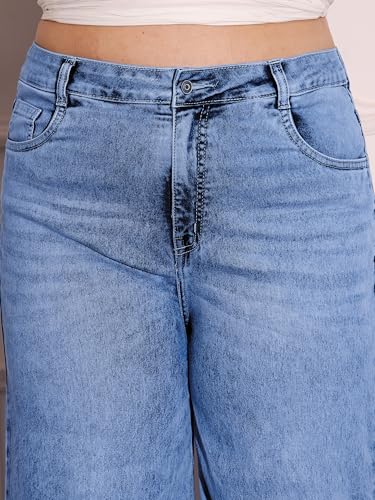 Image of Miss Chase A+ Women's Bootcut High Rise Regular Length Stretchable Denim Jeans