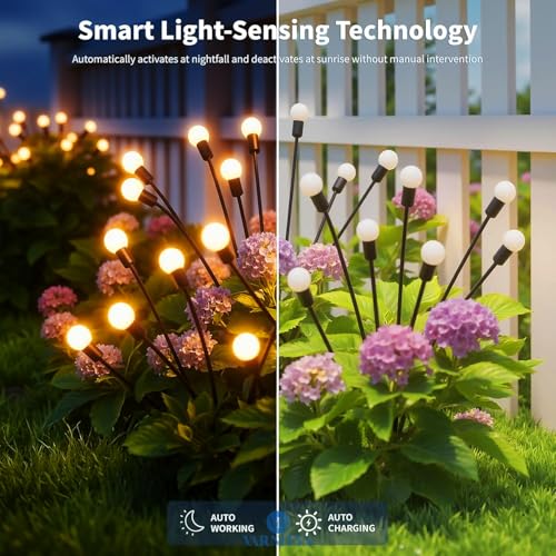 Image of Solar Garden Lights Outdoor Waterproof Essentials Plant Lights for Balcony Home Miniature Terrace Decoration Fence Lamp (1, Regular)