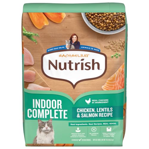 Nutrish Indoor Complete Dry Cat Food, 14 lb. Bag (Rachael Ray) - image 1