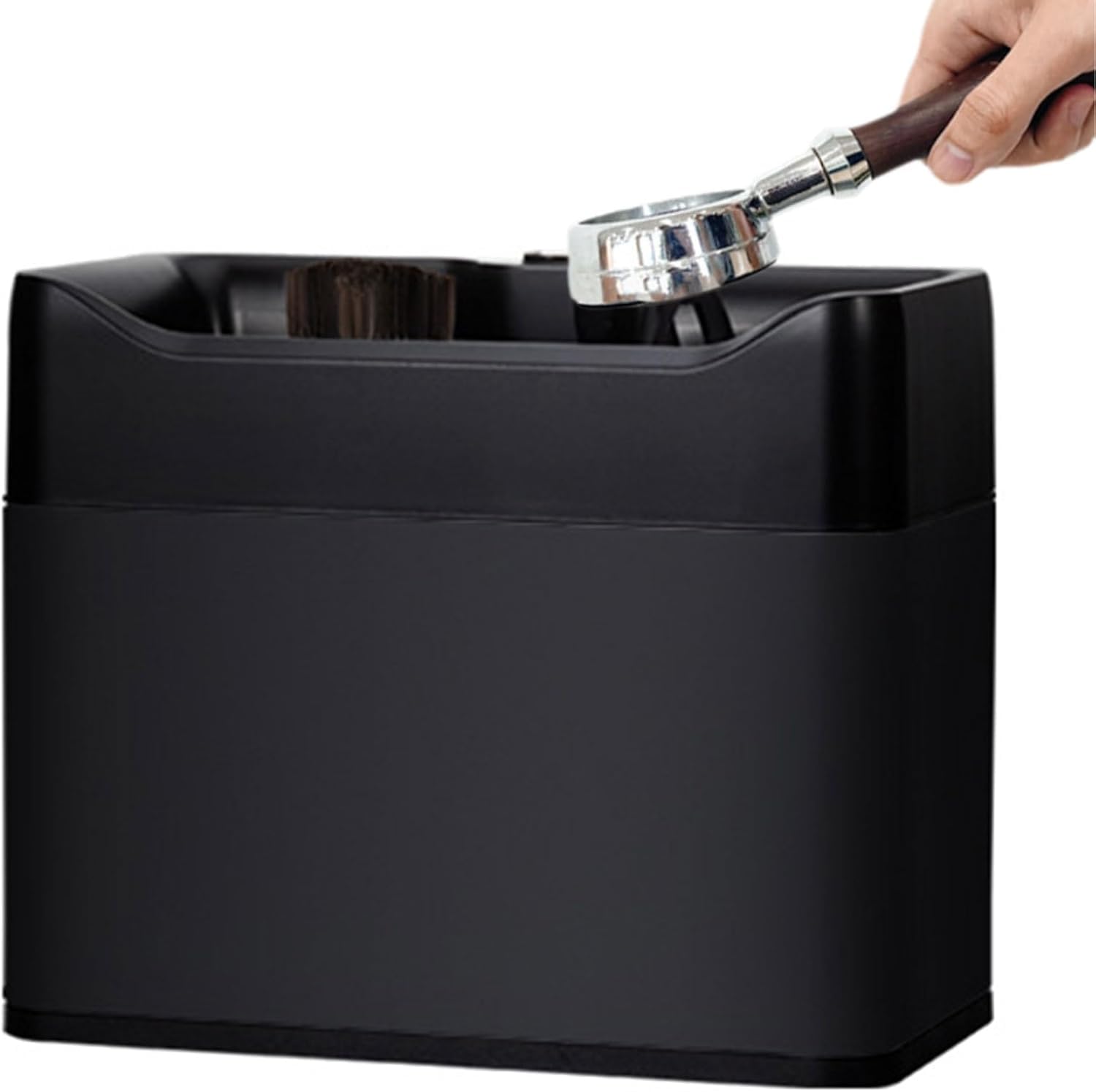 Elektryczny środek do czyszczenia portafiltra do uchwytów 51 mm i 58 mm, szybkie czyszczenie uchwytu kawy z 2 skrobaczkami i głowicami szczotek, idealny do użytku domowego kawiarni i restauracji