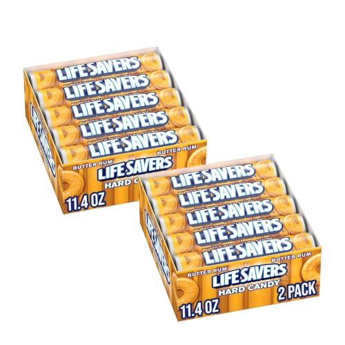 Image of LIFE SAVERS Butter Rum Hard Candy Bulk, 1.14 Ounce, 20 Single Packs