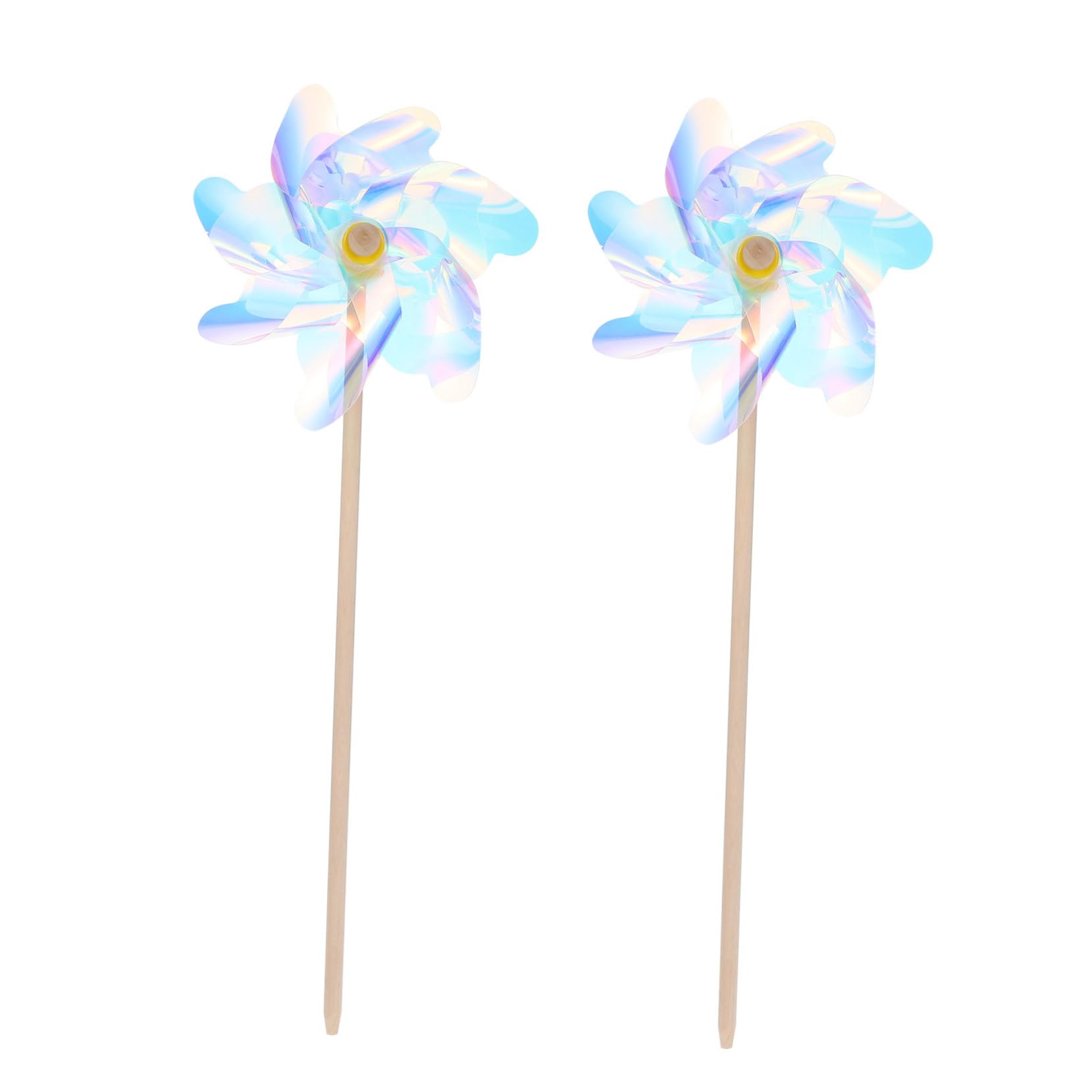 BESPORTBLE 2Pcs Pinwheels Wooden Windmill Decor for Home School Garden and Party Vibrant Design for Boys for Spring Decoration