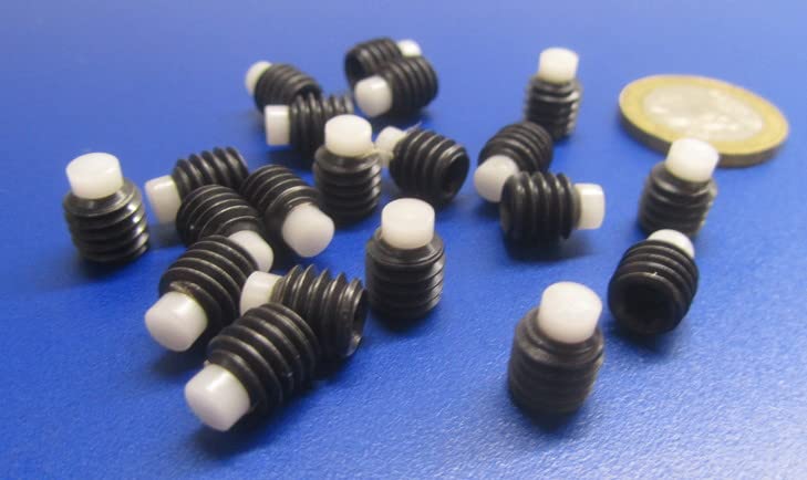 Black Oxide Finish Alloy Steel Nylon Tip Set Screw 5/16"-18 x .312" Thread Length 20 pcs
