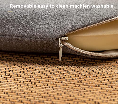 Bar Stool Cushions Round 14 Inch Memory Foam Seat Cushion Non Slip Cushion Cover Japanese Style Tatami Kitchen, Home, Office Chair Pads With Zipper Washable (Blue, 14X1.4 Inch) #TOP5