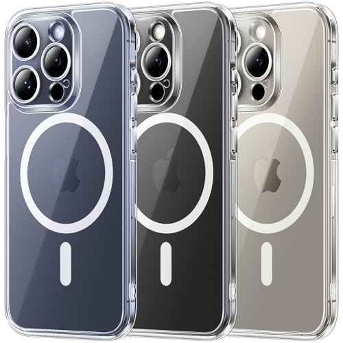TOCOL for iPhone 15 Pro Case, Compatible with MagSafe, Clear