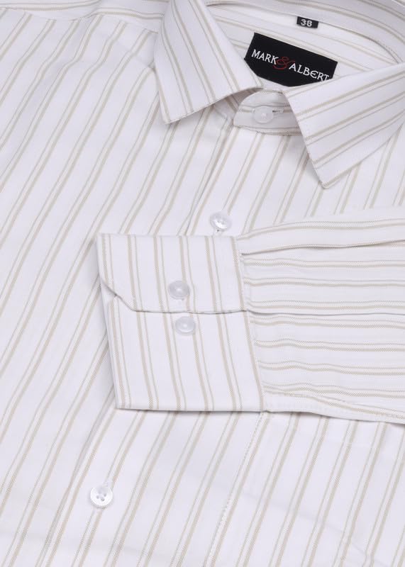 Image of Men's Striped Cotton Formal Shirt
