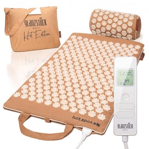 Glanzstück Berlin® Health Collection: XL Akupressurmatte Set HOT EDITION elektrisch...