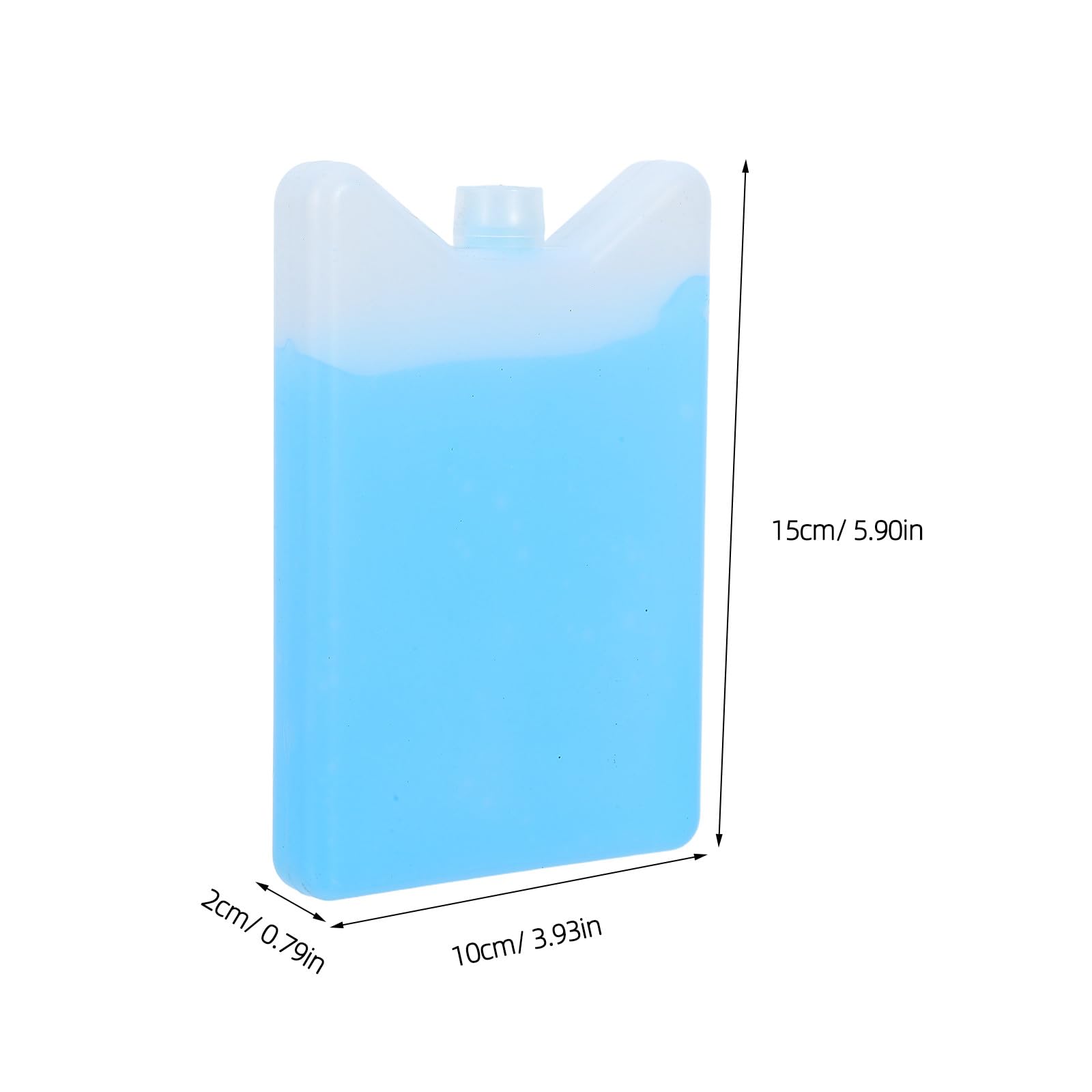 KICHOUSE 8 impacchi di Ghiaccio riutilizzabili per pasti e portapranzi, Borse Termiche Sottili e Leggere per Campeggio, Picnic, Lavoro o Scuola, 200 ml/7 oz