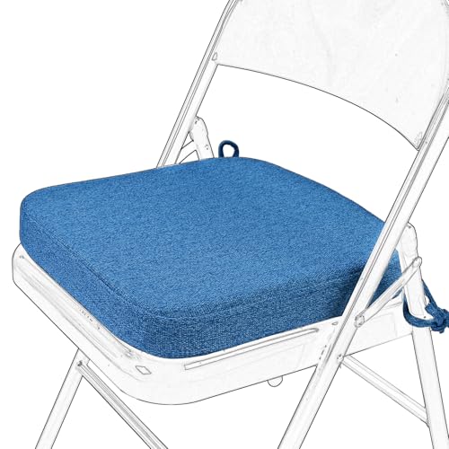 SINOSSO Memory Foam Chair Cushion for Folding Chair 1 Pcs, Thickened 2