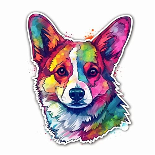 Image of Yoonek Graphics Welsh Corgi Welsh Corgi Dog Vinyl Decal Sticker for Car, Laptop, Tumbler, More. #0010024-6